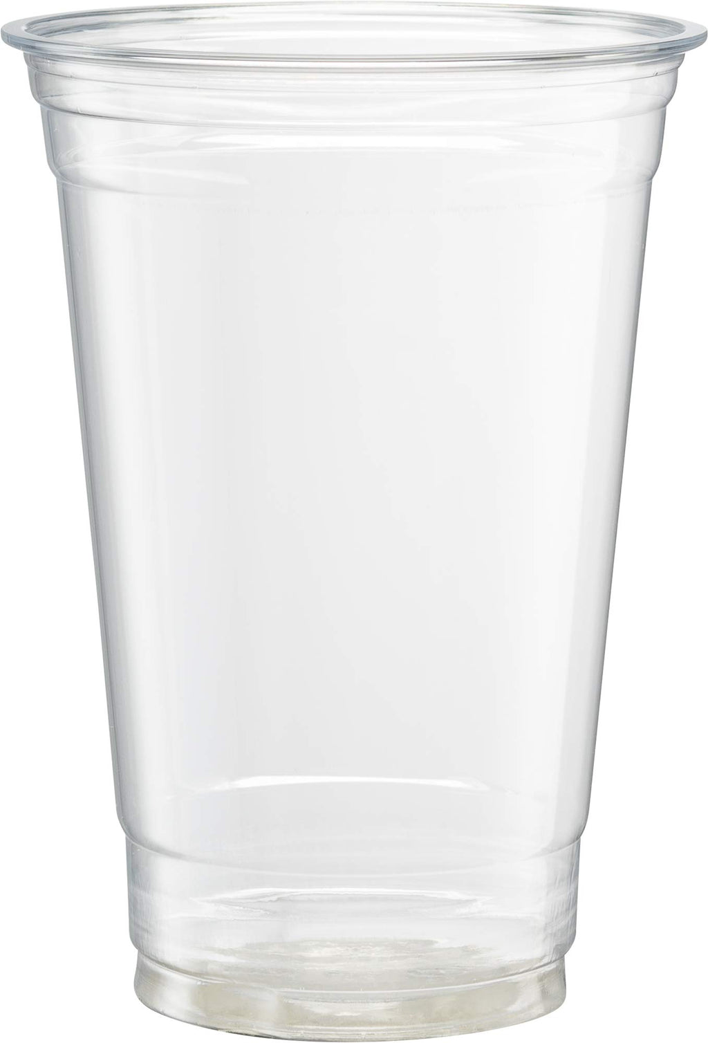 Crystal Clear PET Cups for Iced Coffee,Milkshake, Cold Drinks, Slush, Smoothy's, Slurpee, Ice cream, Dessert, Party's, Plastic Disposable Cups (100, 20 oz)
