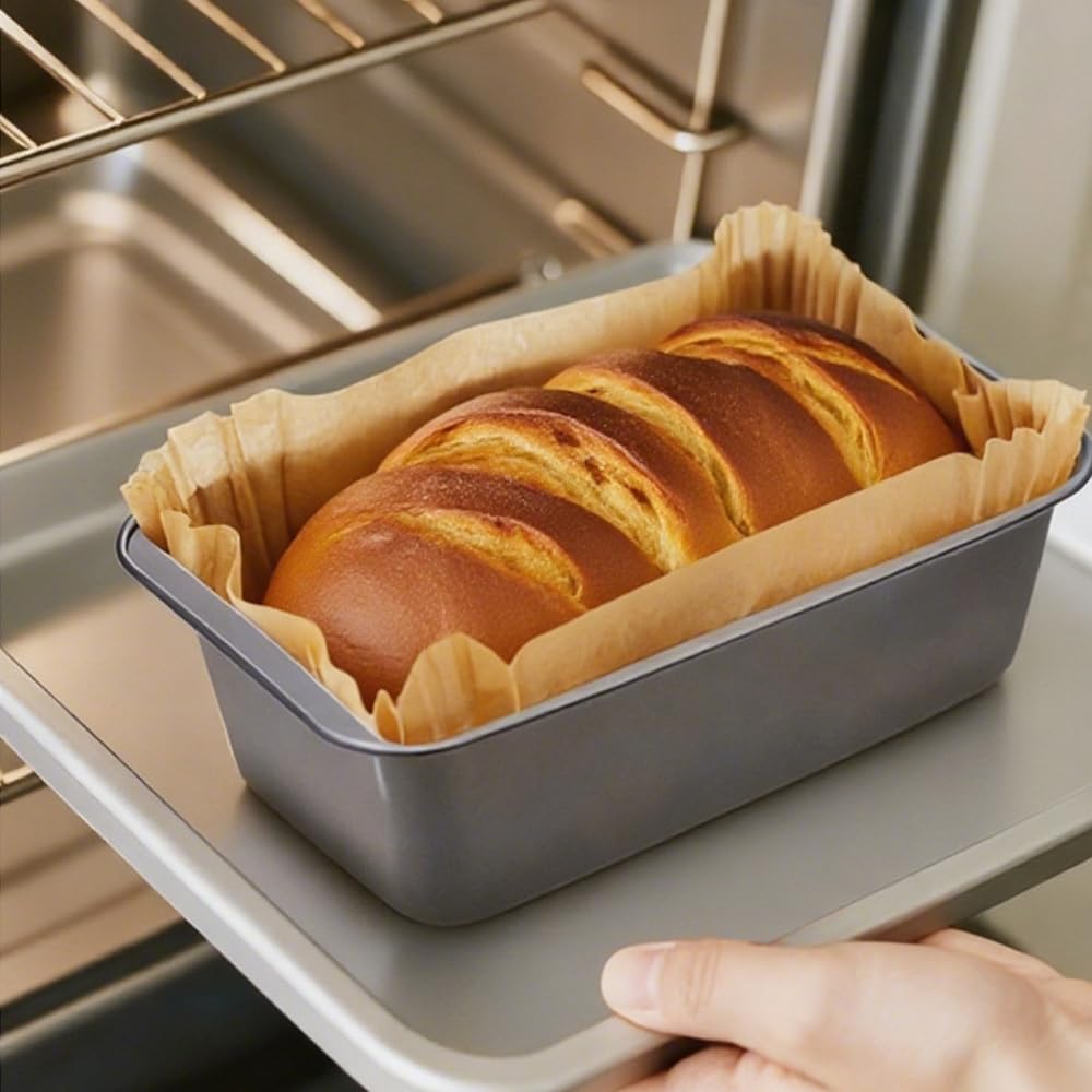 150 Pcs Parchment Paper Loaf Bread Pan Liners Unbleached Parchment Paper Baking Essentials for 9"X5" Loaf Pan Disposable Rectangle Paper Liners for Baking Cakes Banana Bread