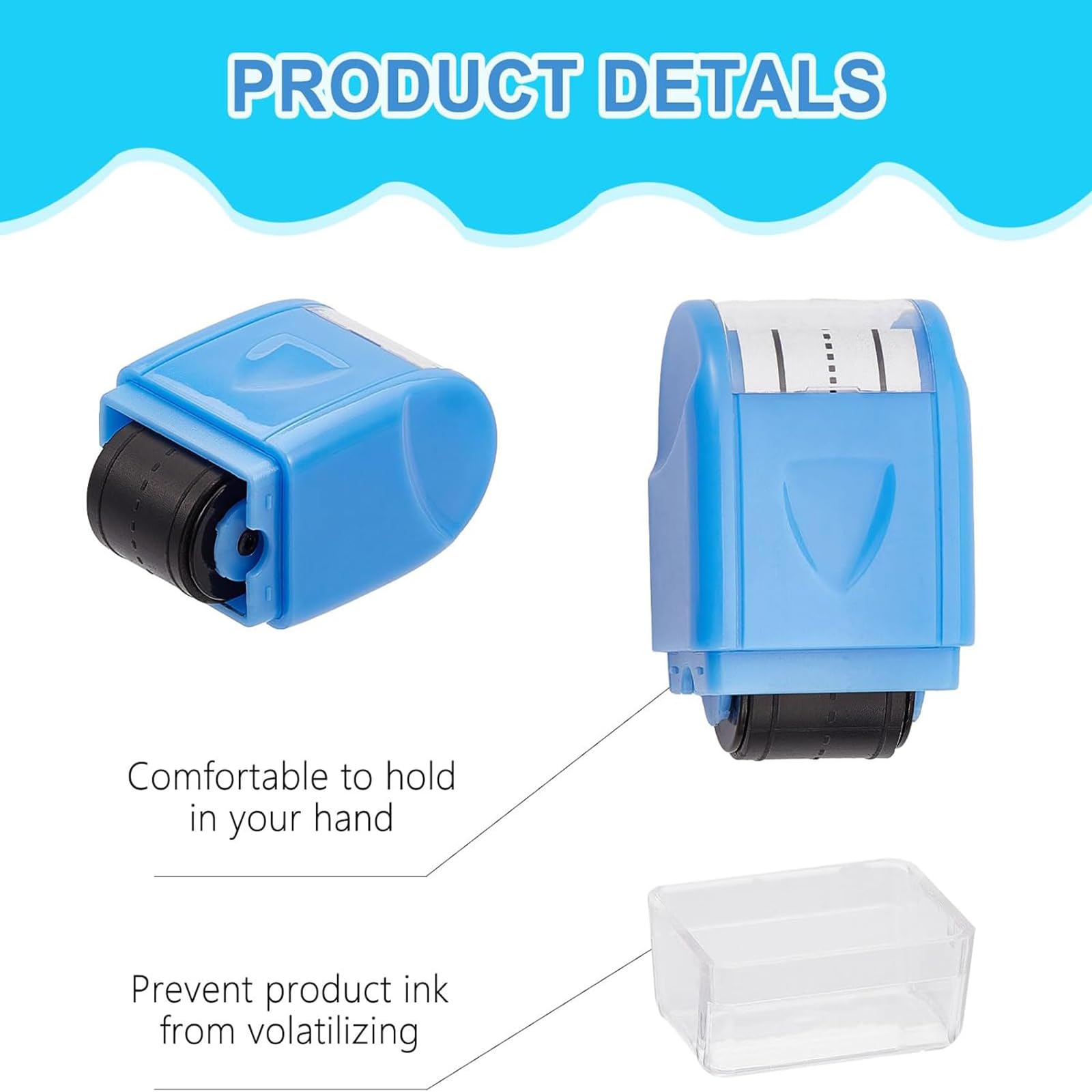 Feishiong 3pcs Handwriting Lines Roller Stamp,Self Inking Dashed Line Rolling Stamp Handwriting Lines Practice Roller Stamp for Teachers Students Adults Home Office Supplies