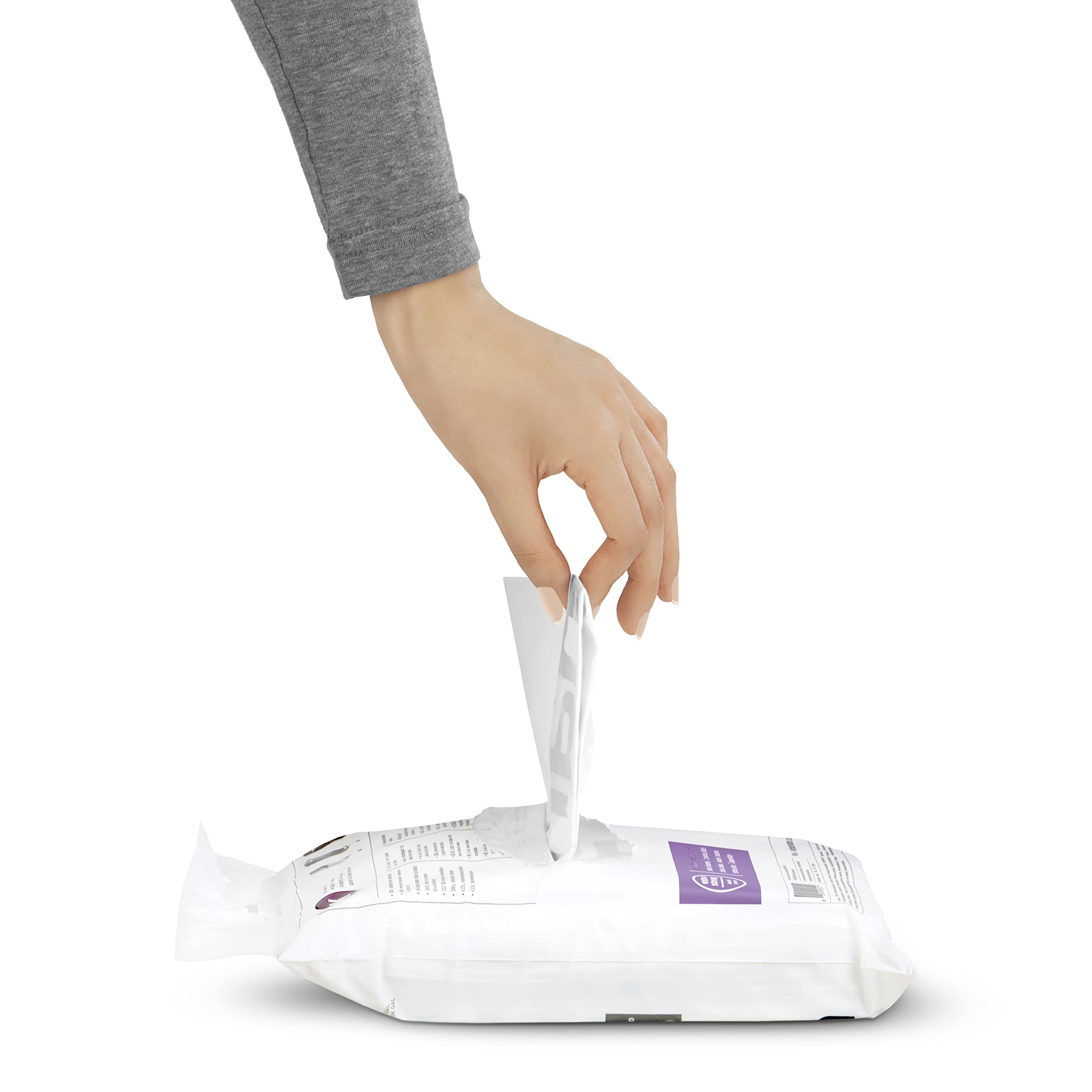 simplehuman Code P 60 Count, Dispenser Pack Custom Fit Liners, Drawstring Trash Bags, 50-60L / 13-16 Gallons, White