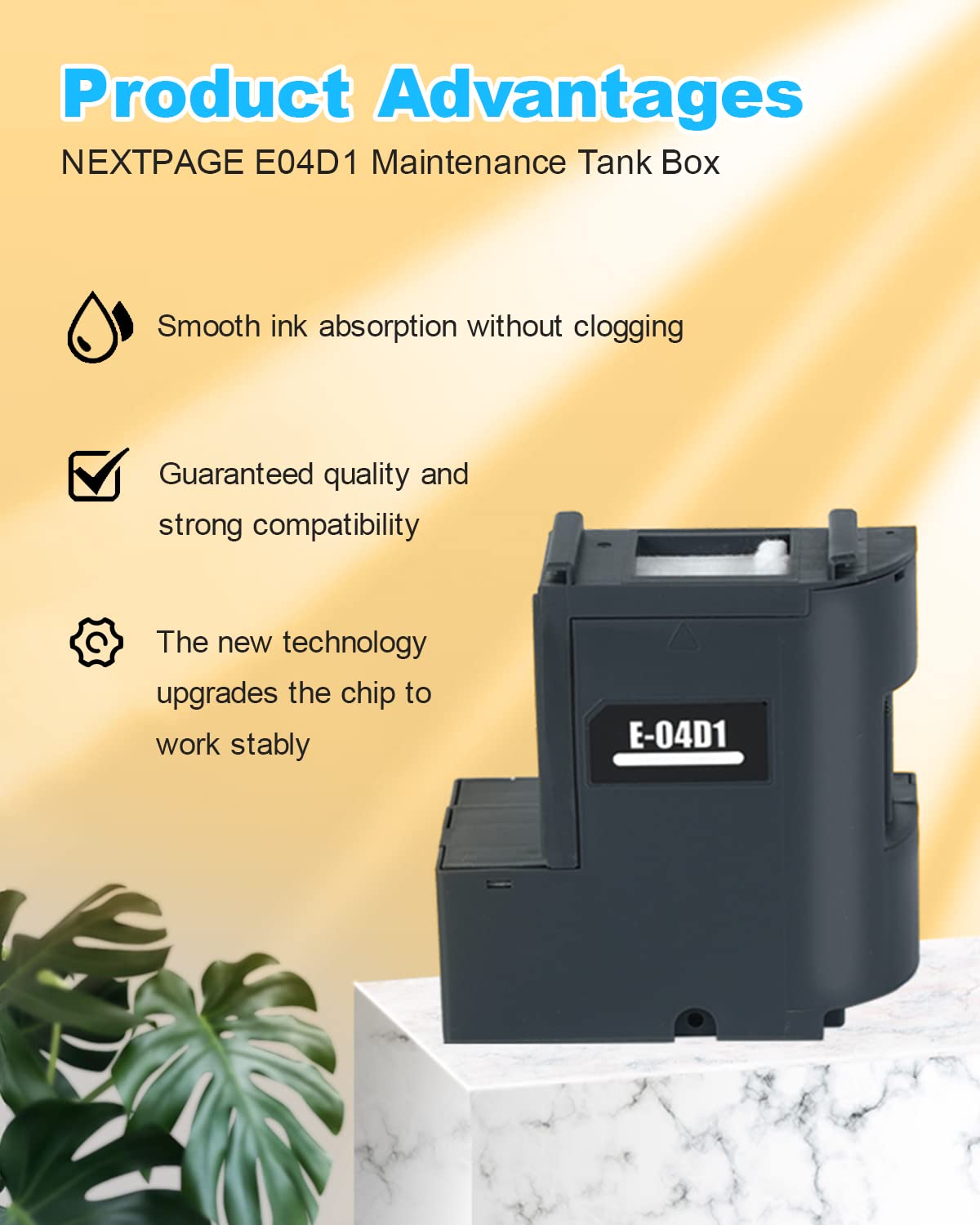 T04D1 T04D100 Ink Maintenance Box for ET-15000 ET-3750 ET-3760 WF-2860 ET-4760 ET-3850 ET-4850 XP-5100 ET-3710 ET-5150 ET-3830 Printers TO4D1 Maintenance tank TO4D100 04D1 T04d1