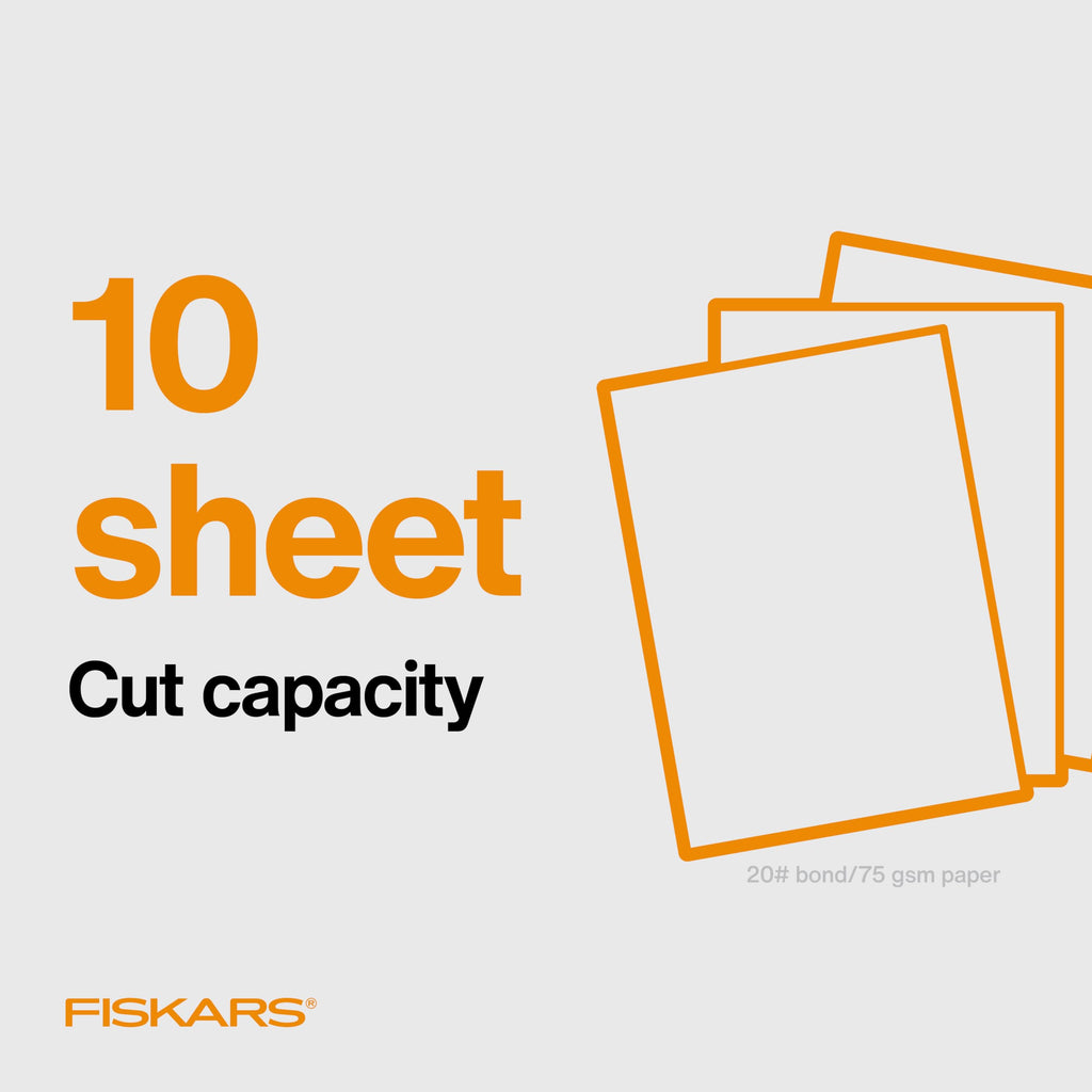 Fiskars SureCut Portable Paper Cutter Fits in 3 Ring Binder - 9" Cut Length - Craft Paper, Cardstock and Photo Trimmer - Scrapbooking Tool