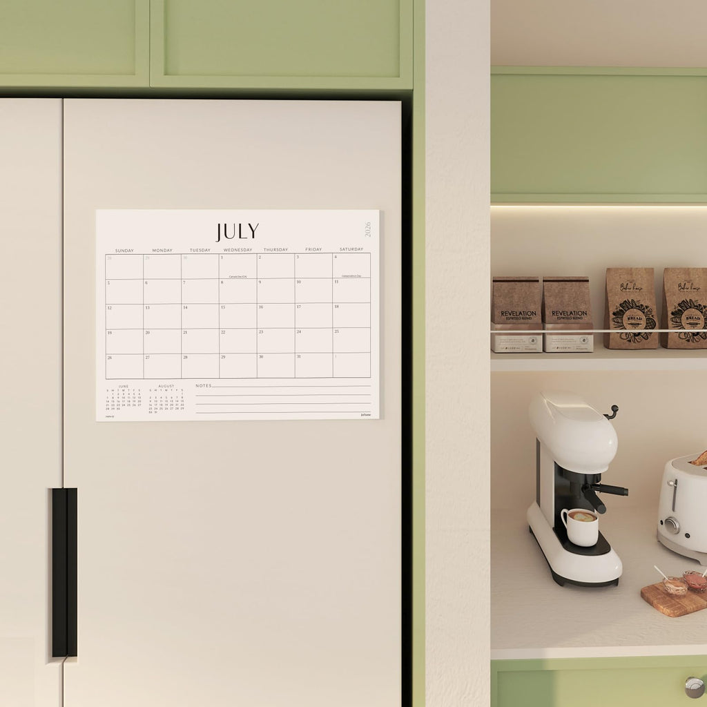 Jotsome Magnetic Calendar for Refrigerator 2026-2027, Monthly Fridge Calendar From Now to June 2027 14x10.5 inch, Easy Planning