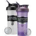 BlenderBottle Classic V2 Shaker Bottle Perfect for Protein Shakes and Pre Workout, 28-Ounce, Pack of 2 (Colors May Vary)