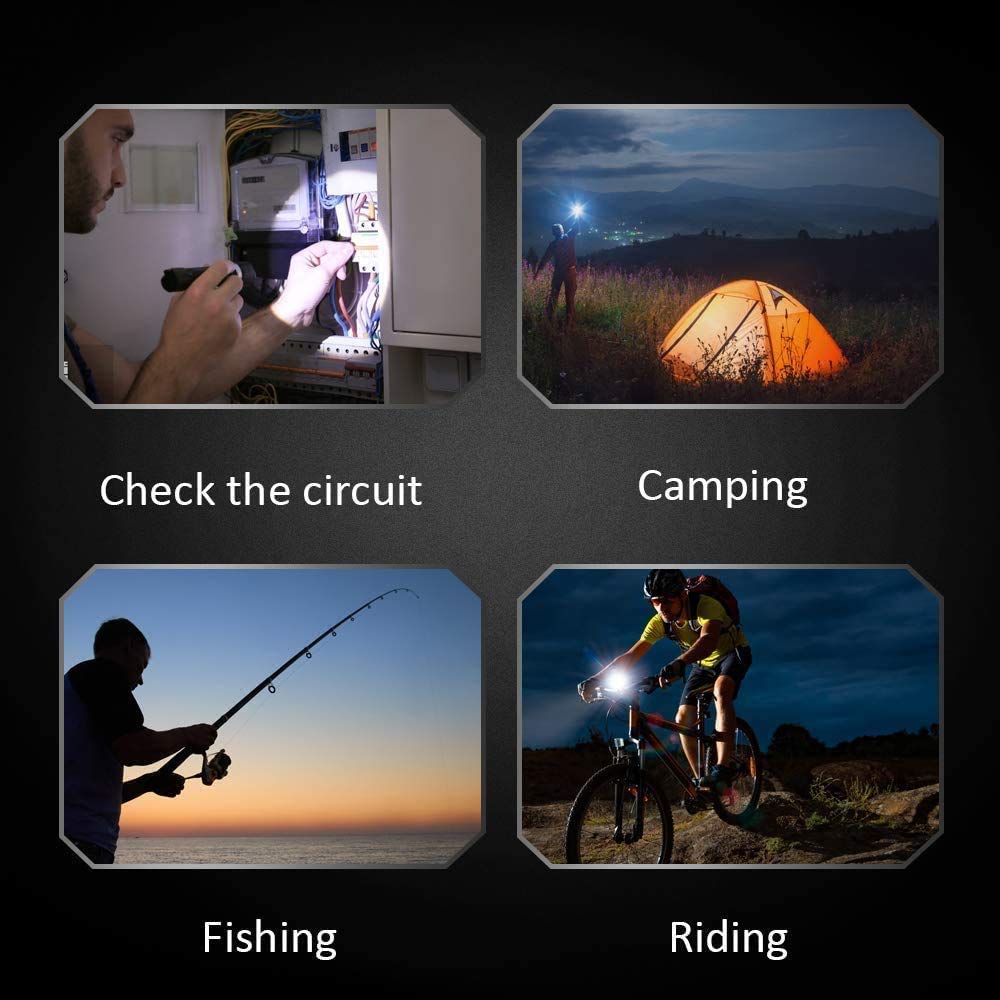 LED Flashlight, Ultra Bright XML T6 Handheld Flashlights - High Lumen, Zoomable, 5 Modes, Water-Resistant - Perfect for Camping Biking Home Emergency or Gift-Giving (3)
