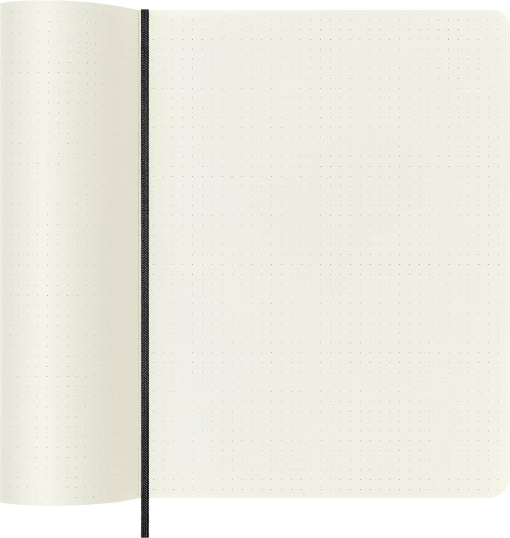 Moleskine Classic Notebook, Extra Large, Dotted, Black, Soft Cover (7.5 x 10)