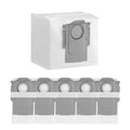 Roborock 6-Pack Disposable Dust Bags for Robot Vacuum Cleaner Q7 L5+, Q10 S5+, Q8 Max+, S8 Pro Ultra, S8+, Q7 Max+, Q5 Max+, Q5+, Q10 X5+, Q7 M5+