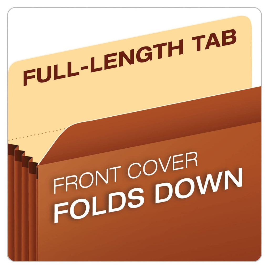 Pendaflex Vertical File Pockets, 5.25-Inch Expansion, Straight Cut, Letter 10/Box