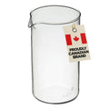 GROSCHE French Press Universal Spare Replacement Beaker, Fits Grosche and other brands of French Press Replacement Glass, Canadian Brand! 1000ml 34 fl oz (8 Cup Espresso Demitasse)