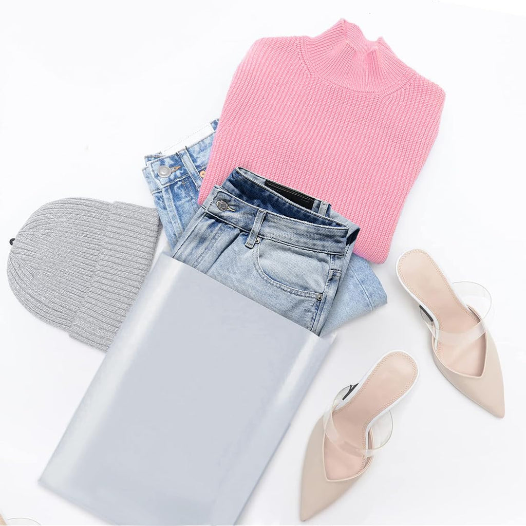 14.5" x 19" Poly Mailers, Strong Self Seal Shipping Bags, 100 Pcs Poly Packaging Bags for Clothing, Mailing Envelopes, Shipping Envelopes, Boutique Custom Bag, Waterproof, Tear Proof
