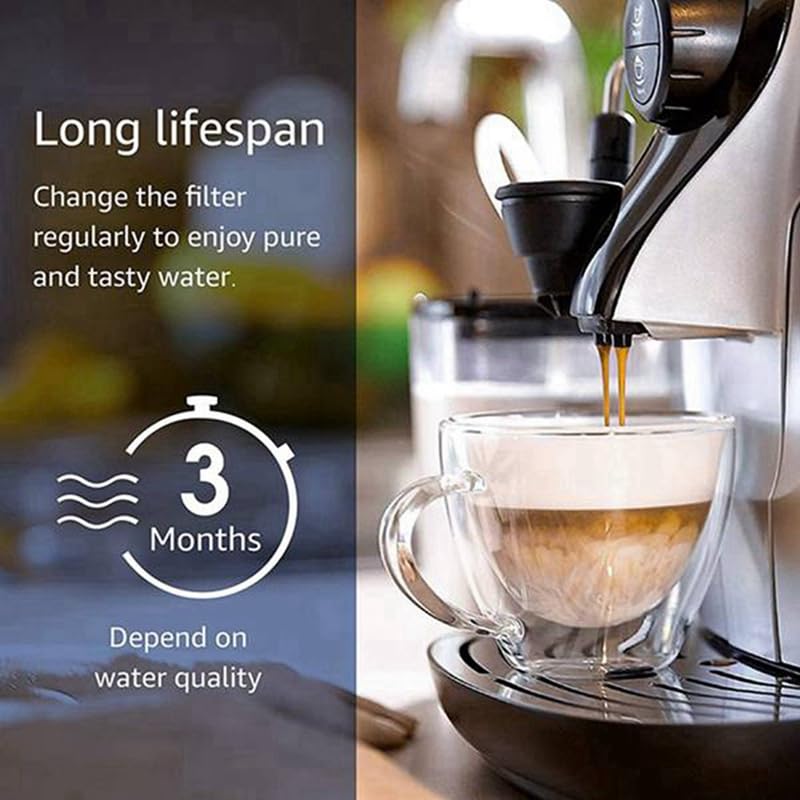 Coffee Water Filter Compatible with Philips Saeco AquaClean CA6903/10/00/01/22/47,Espresso Replacement Filters (4 Pack)
