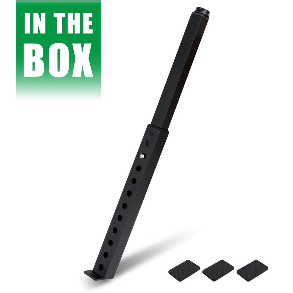 Forestchill Adjustable Window Security Bar, Extends from 10" to 18" Window Locks Bar for Inside Sliding Window, Black
