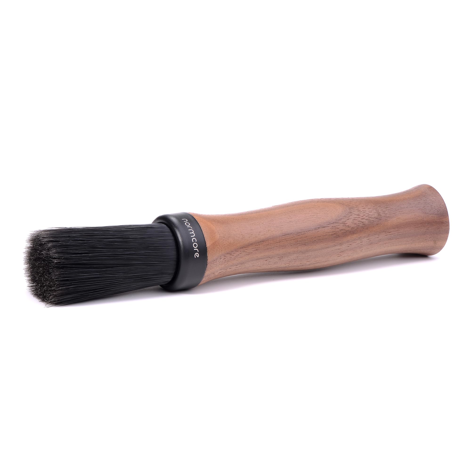 Normcore Barista Brush - Genuine American Walnut Wood Handle Espresso Cleaner - Coffee Bar and Grinder Cleaning Tool