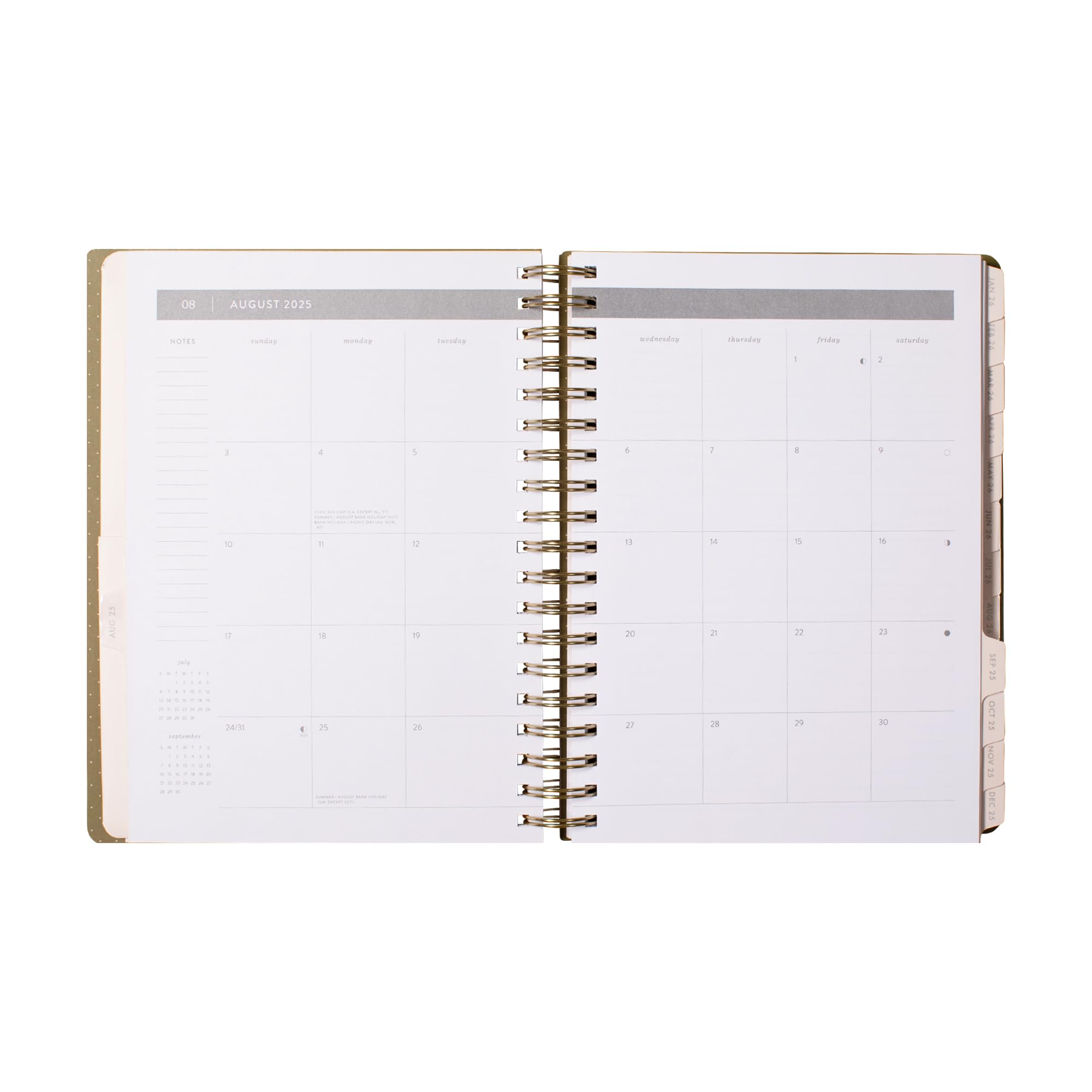 Fringe Studio 2026 Spiral Weekly Planner, Aug 2025 - Dec 2026, 17 Month, Paperback Cover, "HERITAGE HYDRANGEA", 8"w x 10"h, 240 Pages (844PA052)