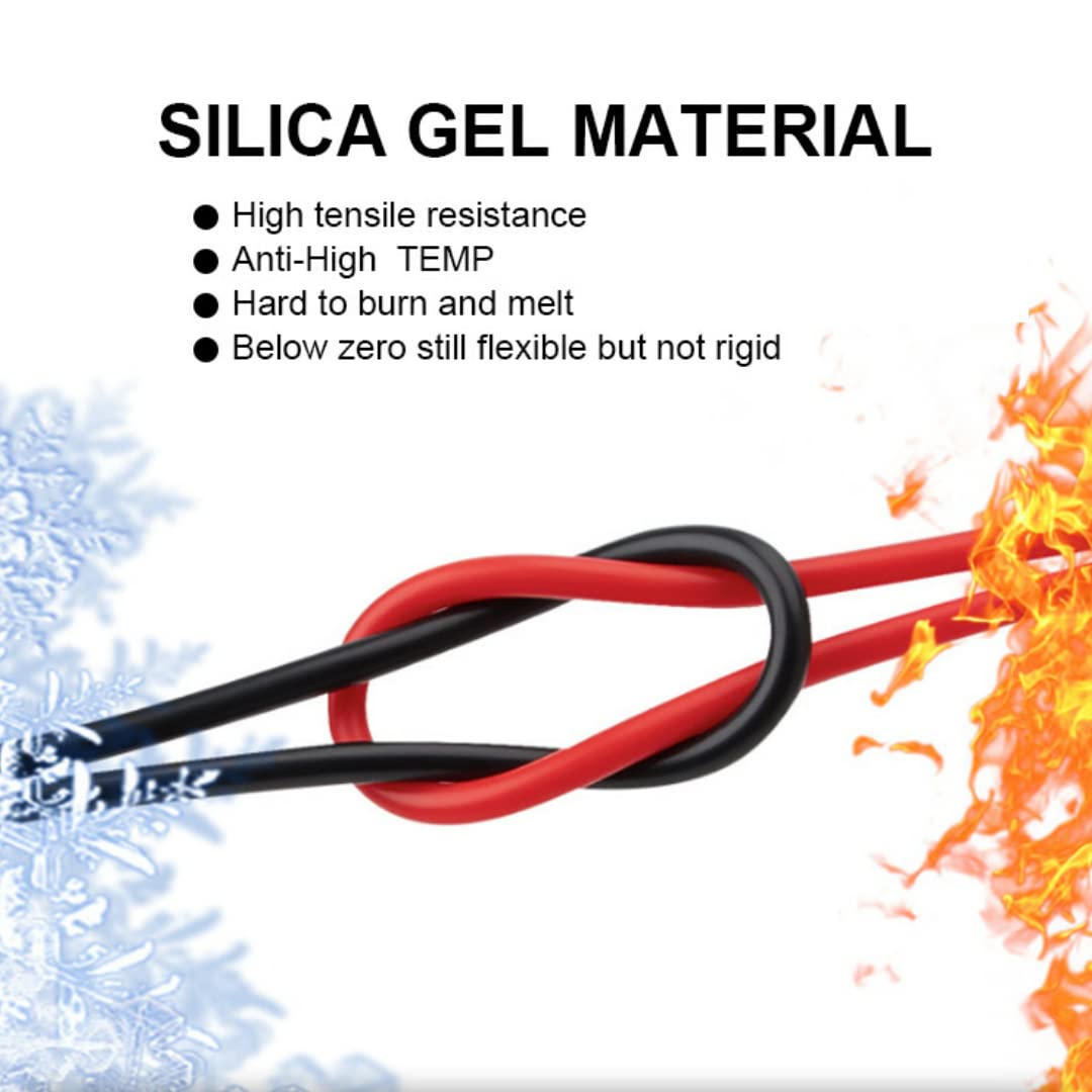 Test Leads for Multimeter,1 Pair Test Lead with Alligator Clips and 24k Gold Plated Test Probe, 1000v 20a Lead Test Kit, Suitable for Most of Digital Multimeter