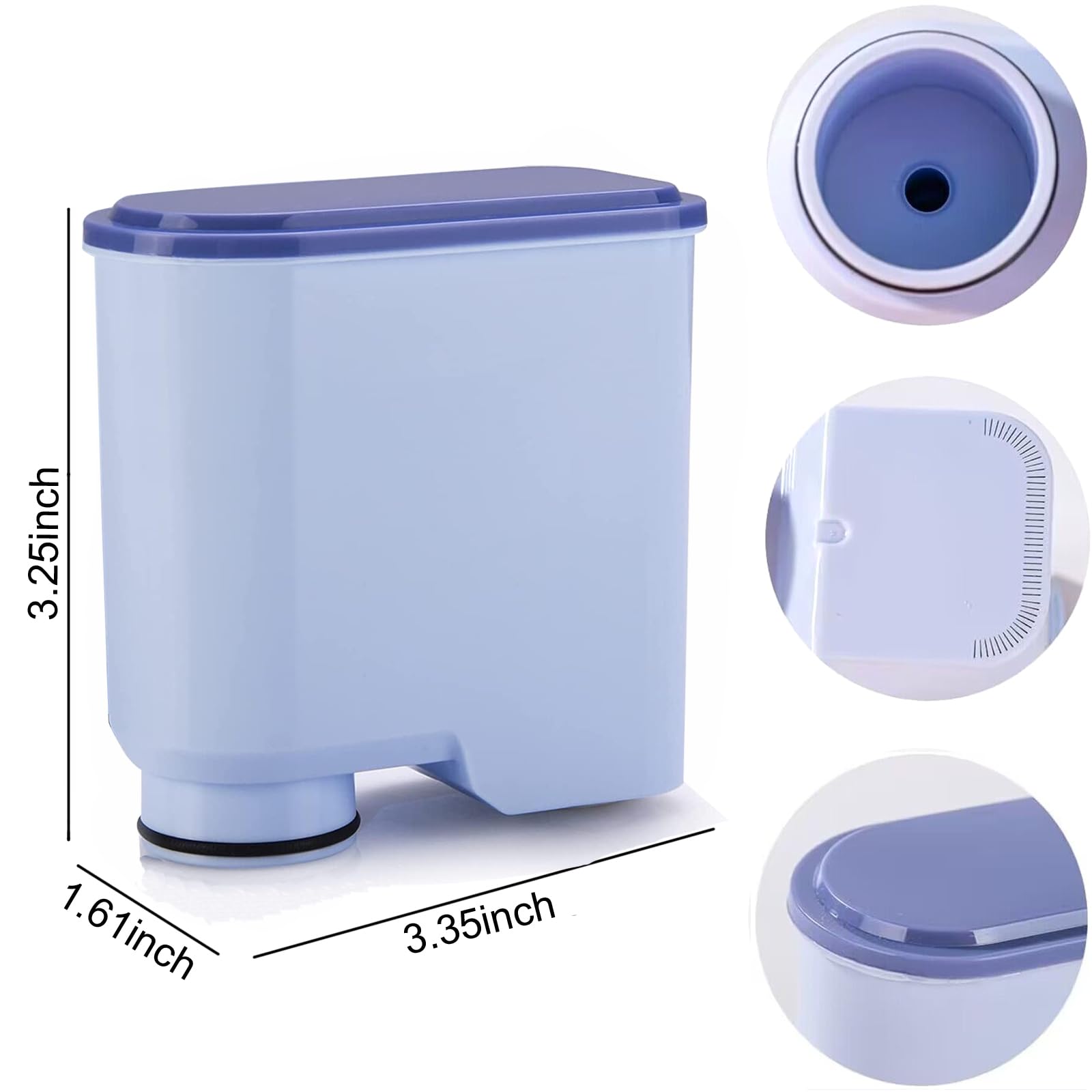 4 Pack Espresso Coffee Water Replacement Filters Compatible with Philips Saeco AquaClean 1200 2200 2300 3100 3300 4000 4400 5500 Series Espresso Machine CA6903 /10/00/01/22/47