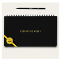 2026 Weekly Planner | Undated Daily Monthly Productivity Pad with Habit Tracker, Weekly To Do List & Free Pen | Spiral-Bound Desk Organizer Notepad for Adhd, Work, College & Home | Lasts 1 Full Year