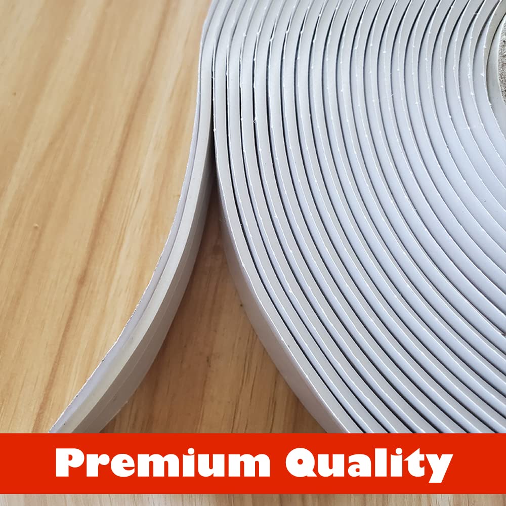 LLPT Butyl Putty Tape White 1 Inch x 33Ft 1 Roll Tight Seal for Leak Proof RV Repair Window Glass Boat Sealing Roof Pipe Patching(WST233)