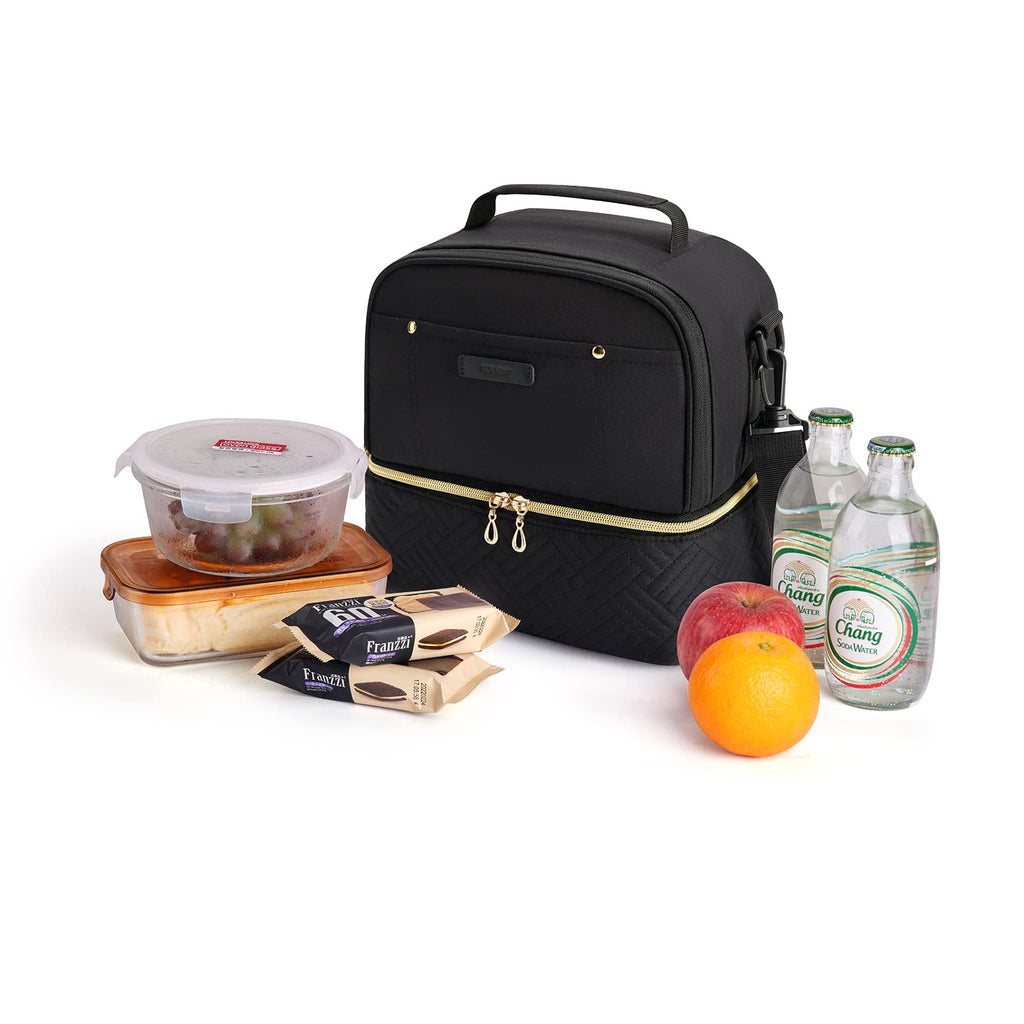 TOURIT Lunch Bag Women Double Deck Lunch Box Insulated Lunch Cooler for Women Men Work, School