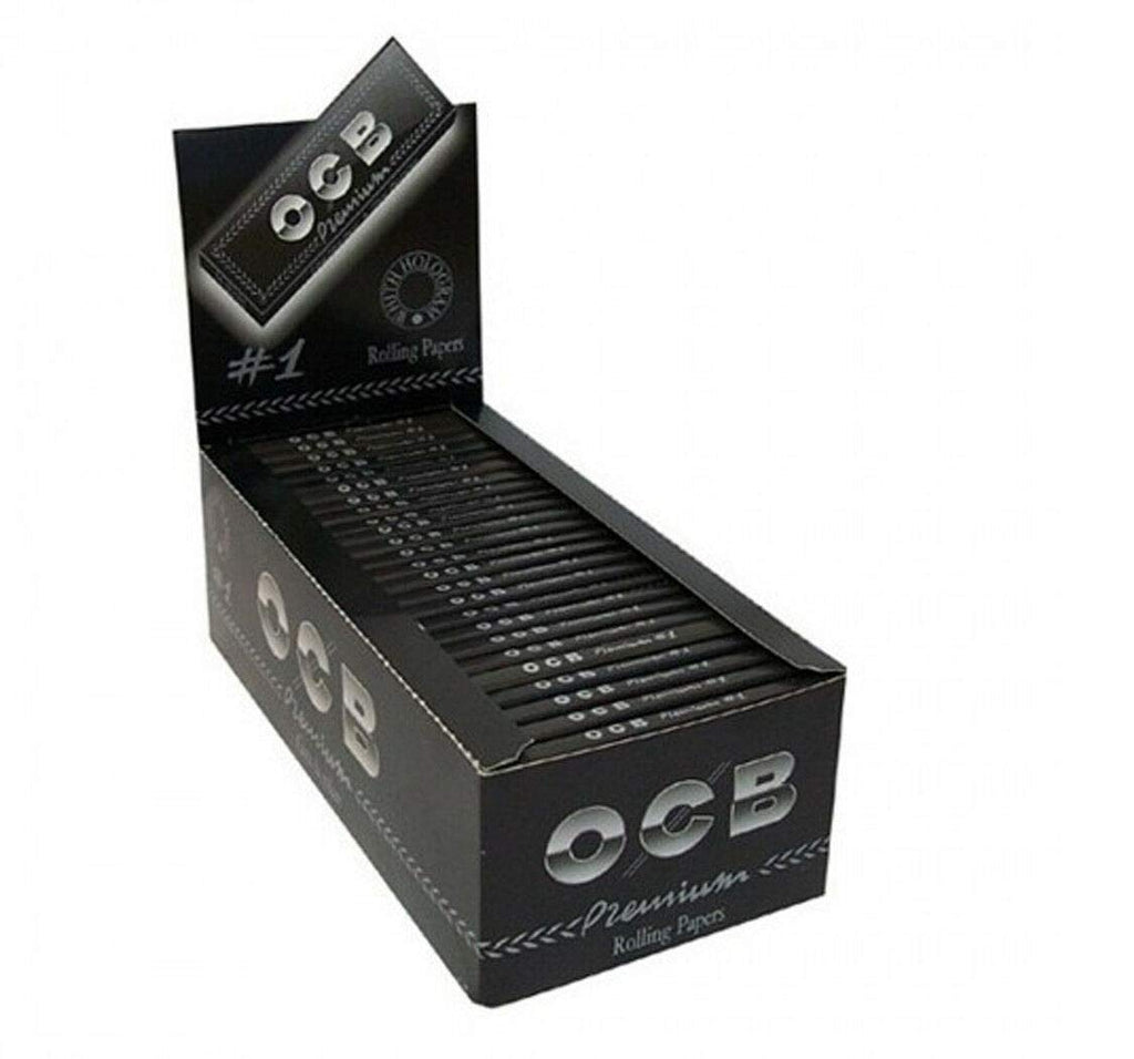 1 Box - OCB Single Premium No1 Rolling Paper Regular Size 70mm - 2500 Papers