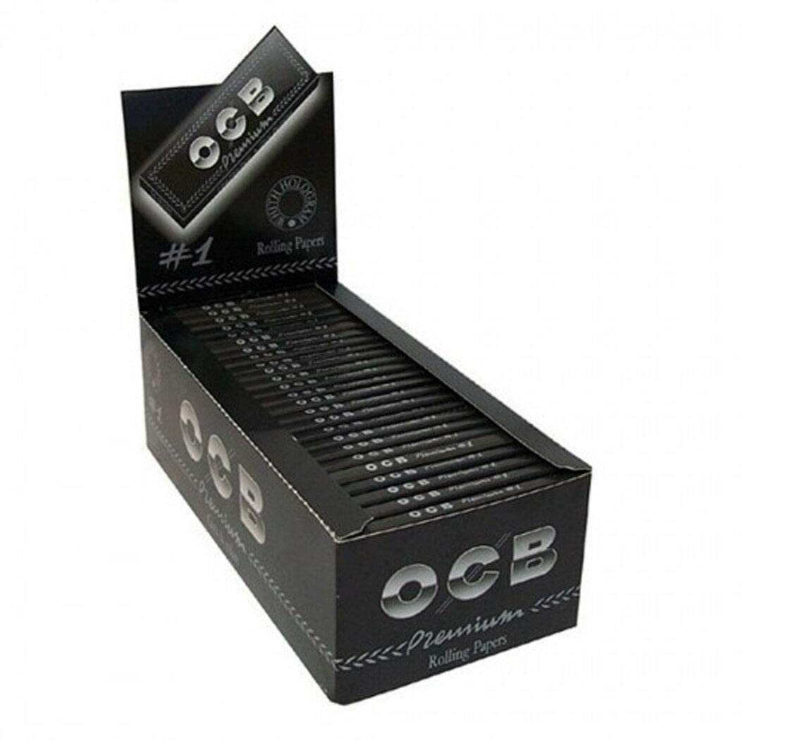 1 Box - OCB Single Premium No1 Rolling Paper Regular Size 70mm - 2500 Papers