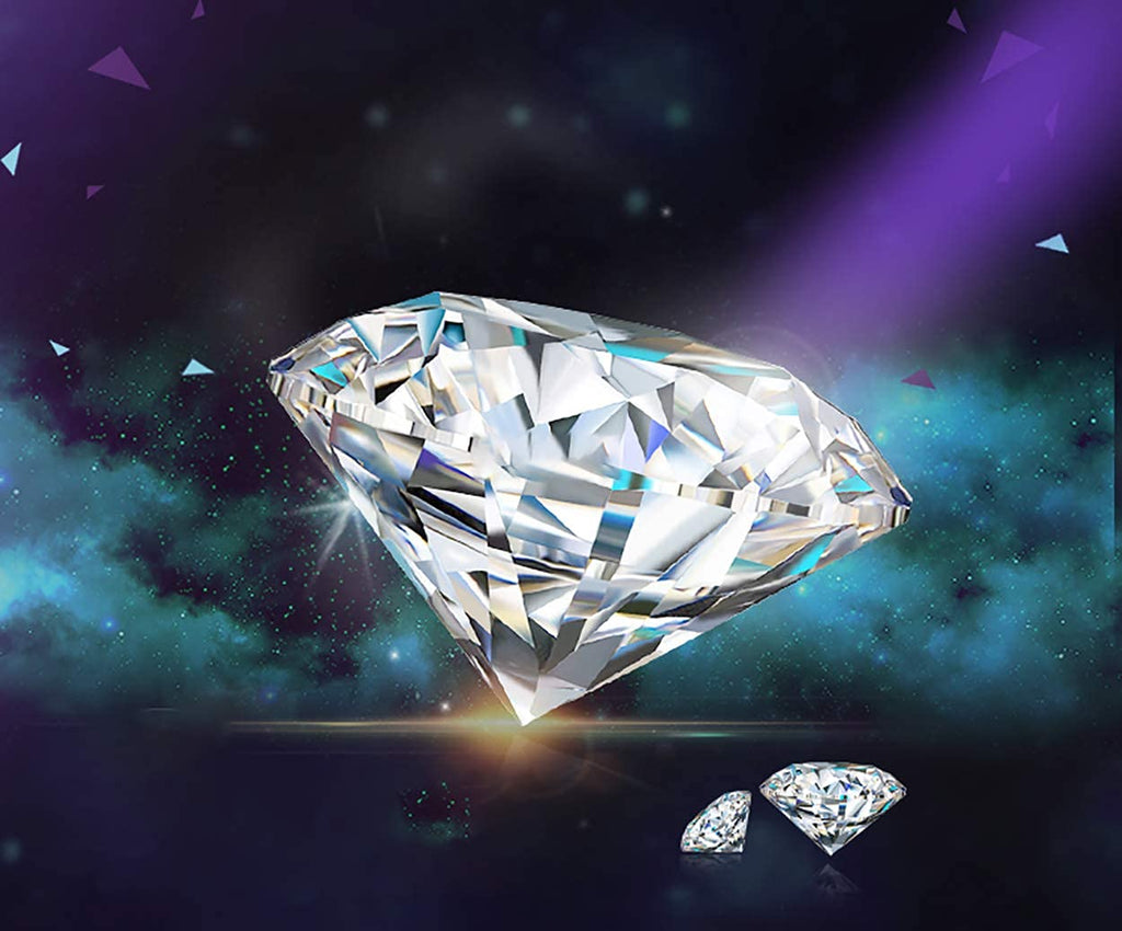 100MM Large Clear Crystal Diamond Paperweight with Stand Jewels Wedding Decorations Centerpieces Home Office Desktop Decor (3.93 inch)