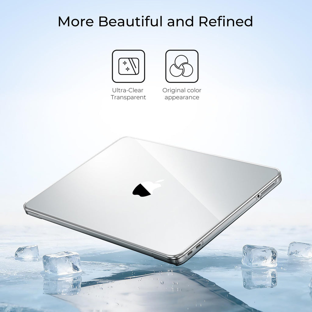 EooCoo for MacBook Neo Case 13 inch 2026 Release Model A3404, A18 Pro Chip, Ultra Thin Precision Fit Protective Hard Shell Case 4 in 1 Kit for School, Office, Travel & Daily Use, Crystal Clear
