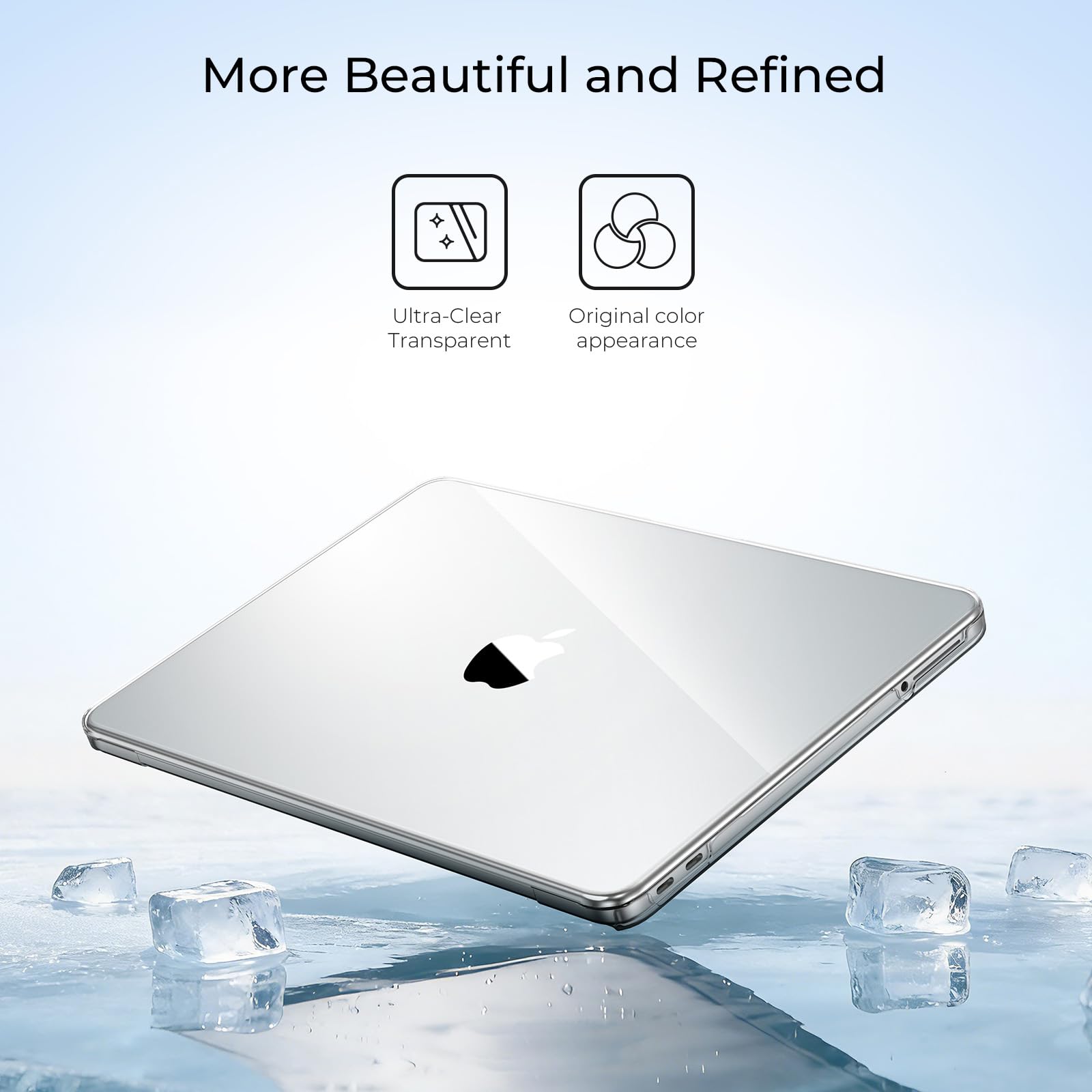 EooCoo for MacBook Neo Case 13 inch 2026 Release Model A3404, A18 Pro Chip, Ultra Thin Precision Fit Protective Hard Shell Case 4 in 1 Kit for School, Office, Travel & Daily Use, Crystal Clear