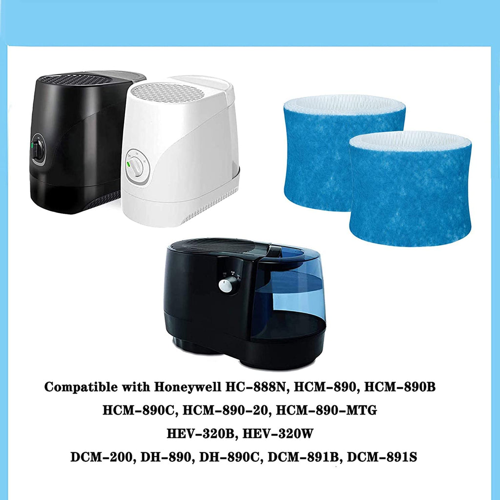 EXSUPRO Humidifier Wicking Filters Compatible with Honeywell HC-888, HC-888N, Filter C Replacements for Honeywell HC888 Series HCM-890 HEV-320 & Duracraft D88 DCM-200(4 pack)