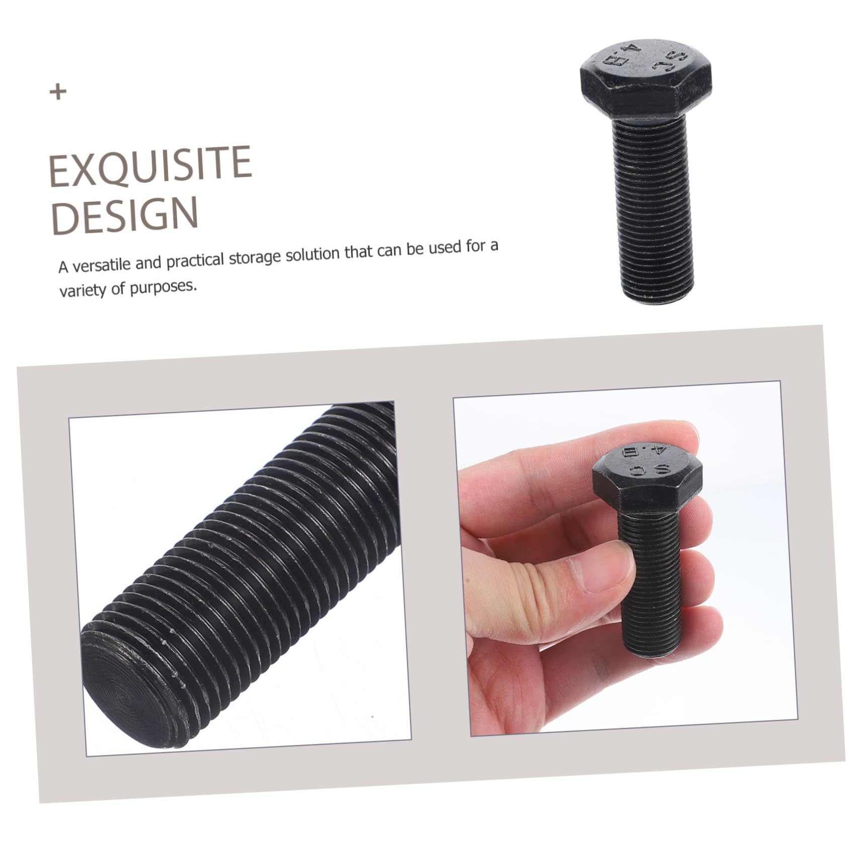 Gadpiparty Bolt Shaped Storage Box Realistic Screw Hiding Container Hidden for Outdoor Camping and Secure Small Item Storage