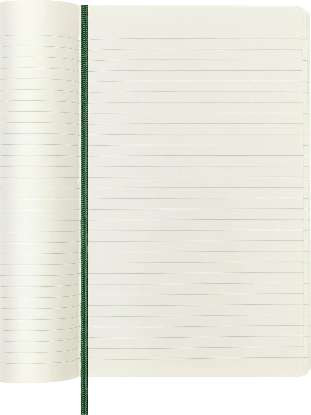 Moleskine Notebook, Large, Ruled, Myrtle Green, Soft Cover (5 x 8.25)