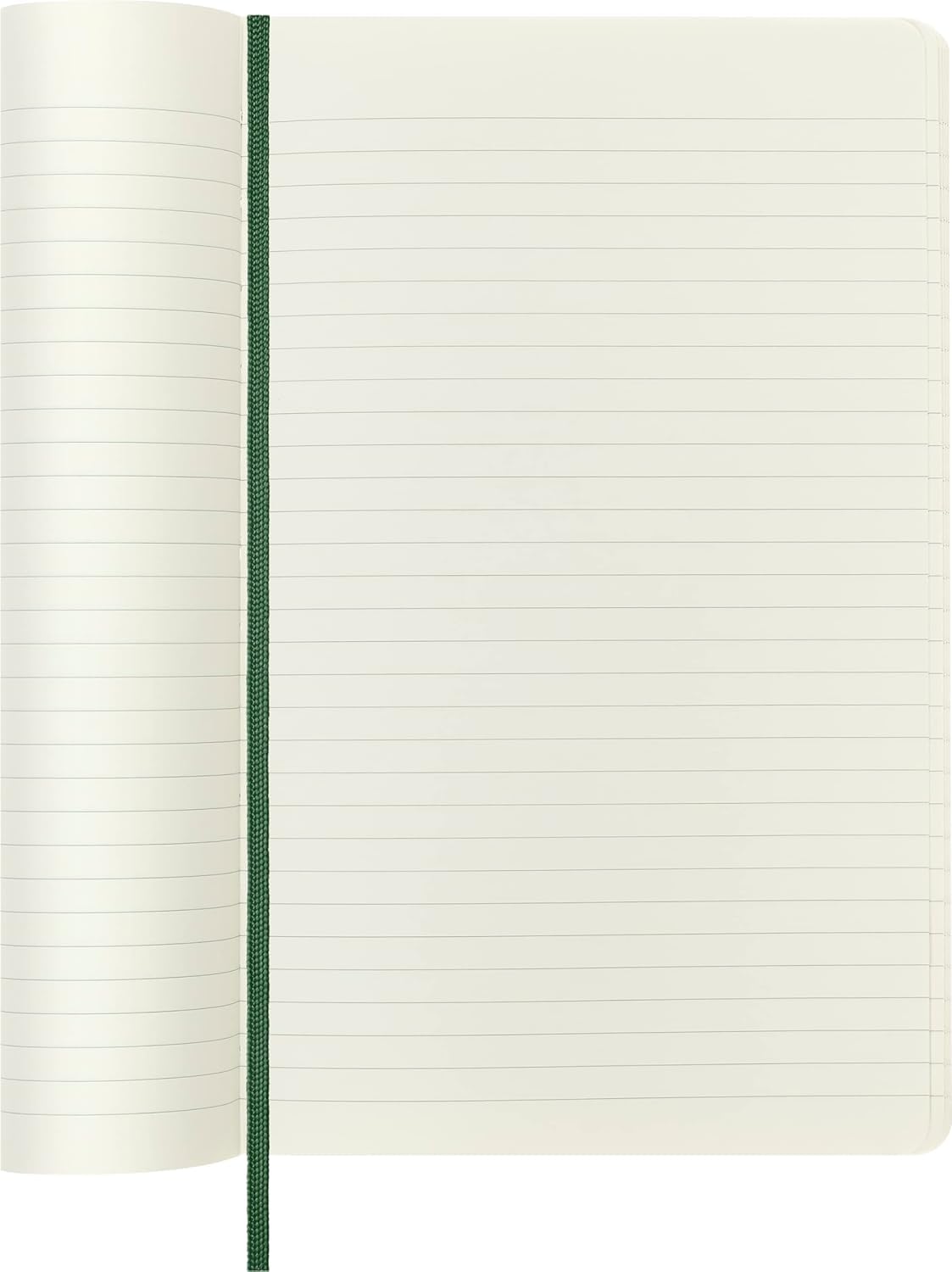 Moleskine Notebook, Large, Ruled, Myrtle Green, Soft Cover (5 x 8.25)
