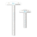 CYFUN DESIGN 12" 6" Acrylic T-Square Ruler, 3 Pack, Transparent, T Ruler, for Crafting Drafting and General Layout Work Art Framing & Drafting Scrapbooking Crafting