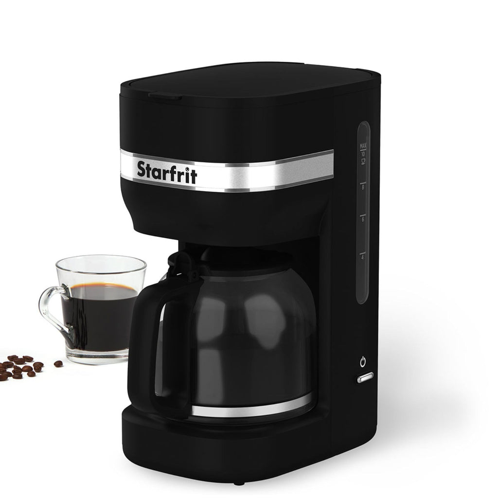 Starfrit 10-Cup Coffee Maker – Keep Warm Function – Reusable Filter Basket – Easy to clean – 900W – Black