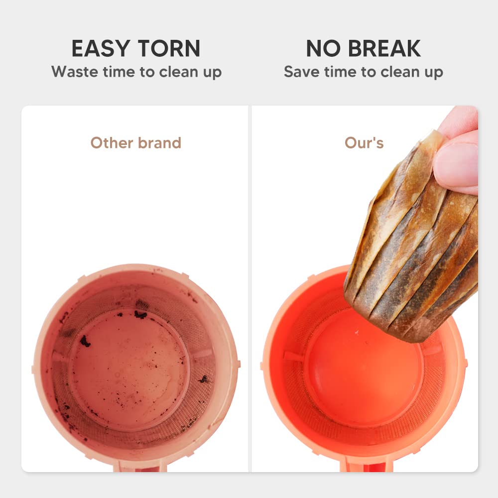 Disposable Coffee Paper Filters, K/Cup Paper Filters for Keuri, Compatible with 2.0 Keuri Single Serve Brewer Reusable K/Cup Filter, 300 PCS