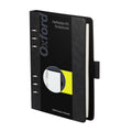 Oxford 6-Ring Professional Notebook, Refillable 6-Ring Notebook, 7" x 9", Black Faux Leather Cover, 100 Sheets Ivory Lined Paper with Date & To-Do Checkboxes, A5 Size, for Office, School, and Home