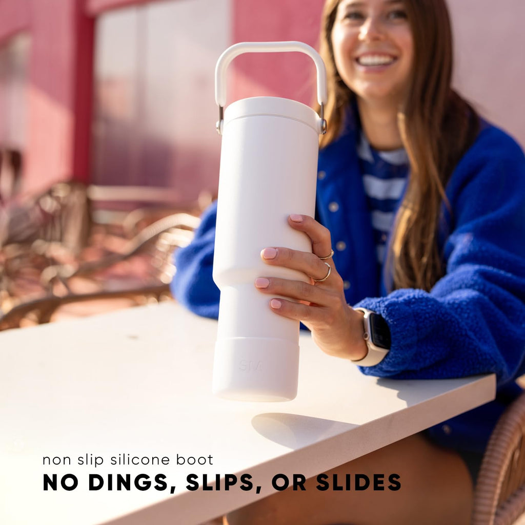 Simple Modern Trek Pivot | 40oz Flip Straw Tumbler with Handle | Water Bottle & Boot | Interchangeable Straw & Chug Lids | Insulated Stainless Steel Jug | Gym Sports Outdoors | Nantucket Tides