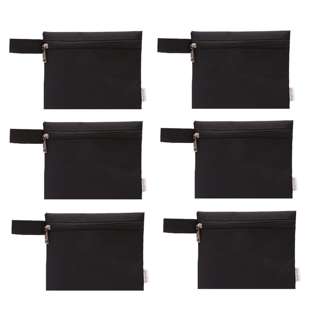 Augbunny 600D Zipper Multi-Purpose Waterproof School Office Home Supply Organizers Pouch Tool Bag 6-Pack