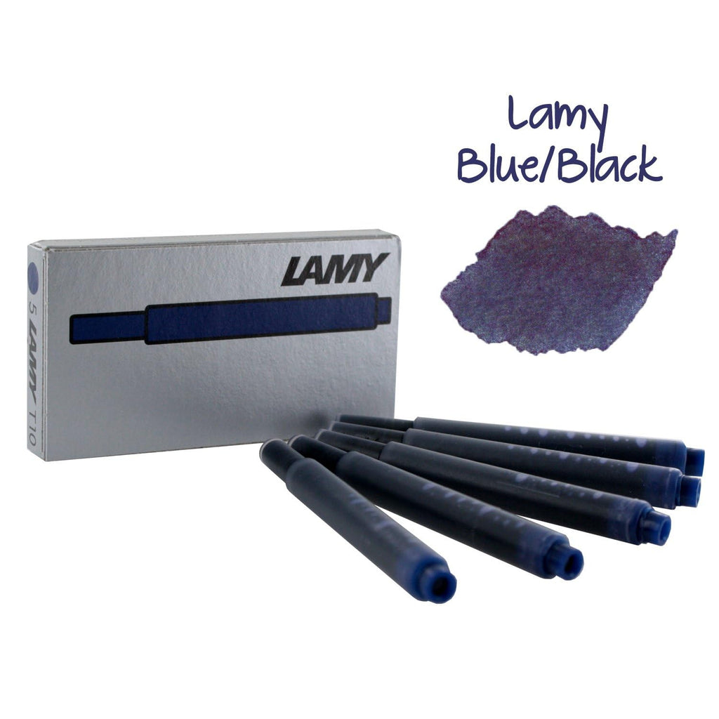 Lamy Fountain Pen Ink Cartridges, Black/Blue Ink, Pack of 20 (LT10BKBL)