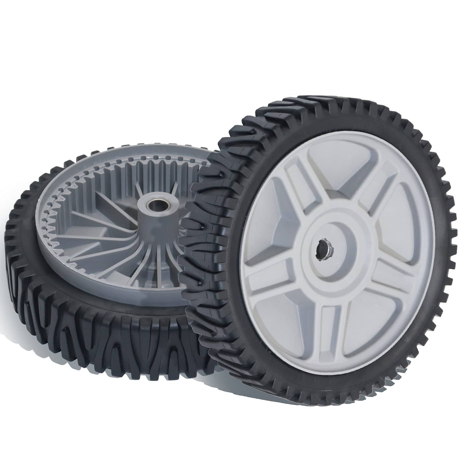 CheeMuii Drive Wheels for Husqvarna AYP Craftsman Poulan HOP 581009202 193912X460 Lawn Mower Wheels Pack of 2