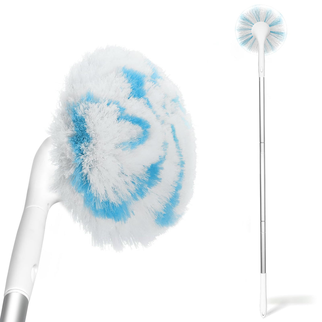 Fieploom Tub Tile Scrubber Brush with 48" Long Handle, 2026 Version 1 Pc Non-Scratch Soft Tub Mop, All-in-One Adjustable Bathroom Brush for Bathtub, Shower, Sink, Faucet, and Wall Tile (1)