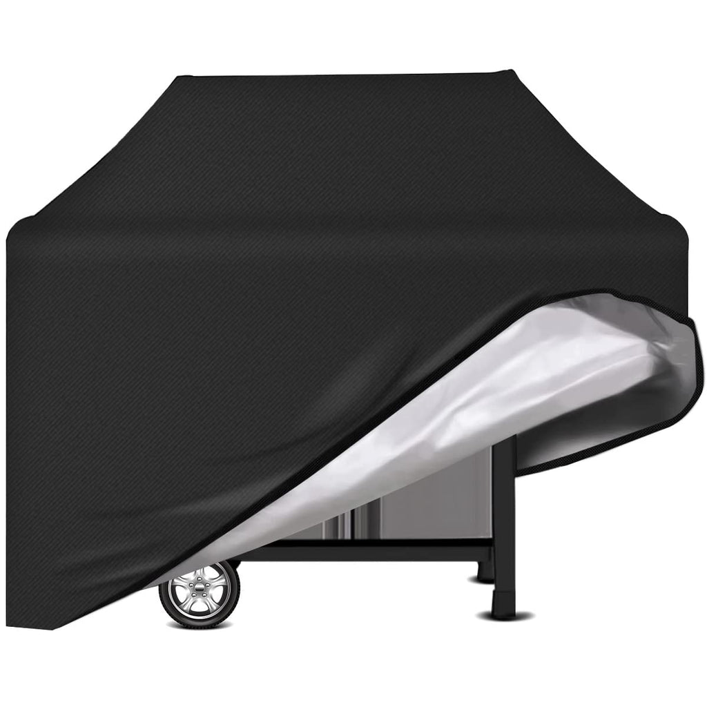 58 inch BBQ Cover, Waterproof Gas Grill Cover for Weber, Brinkmann, Char Broil, Holland & Jenn Air, Black(UV & Dust & Water Resistant, Weather Resistant, Rip Resistant) (58 inch light)