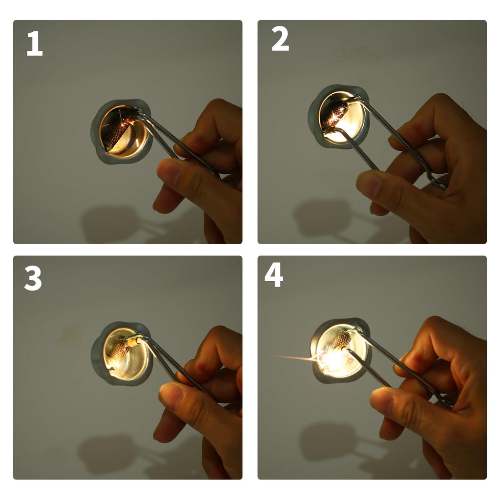 2pcs Torch Striker, Single Flint Spark Lighter with 20 Extra Flint Replacement for Cutting, Brazing & Welding