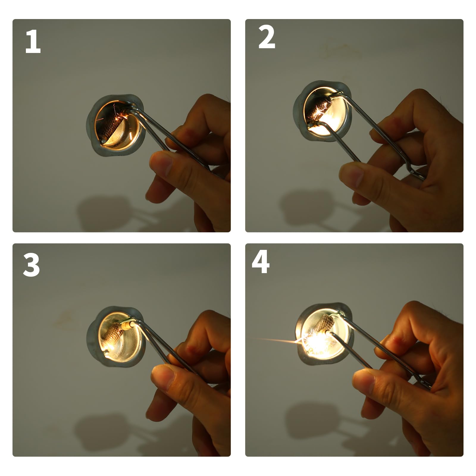 2pcs Torch Striker, Single Flint Spark Lighter with 20 Extra Flint Replacement for Cutting, Brazing & Welding