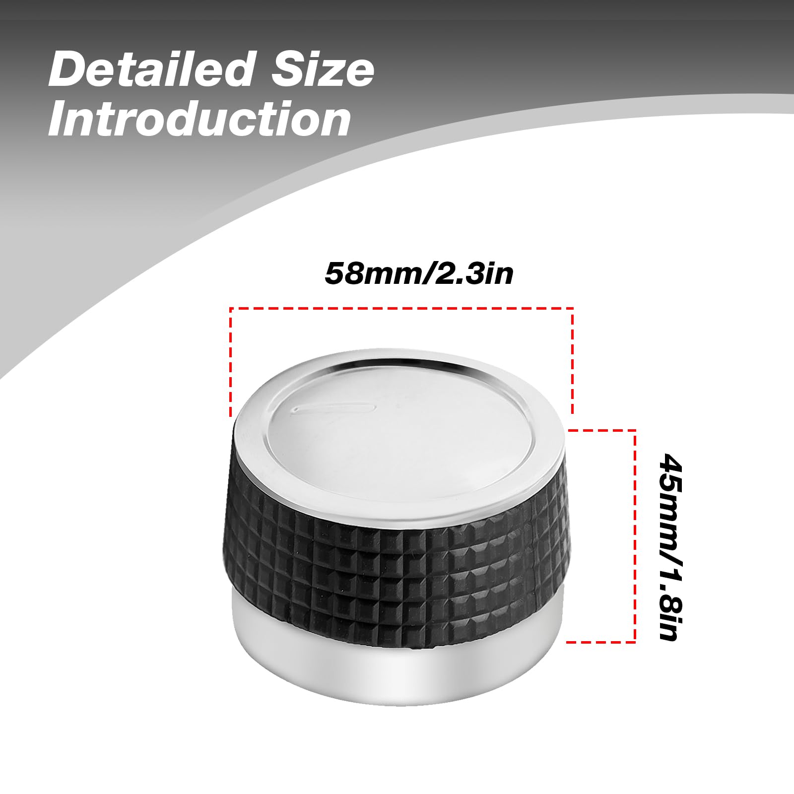 Aynaxcol 4Pcs Gas Grill Control Knobs with Nonslip Grip Gas Burner Replacement Knobs Chrome Plated Plastic with D Shaped Valve Stem BBQ Control Knobs Replacement Rotating Switch