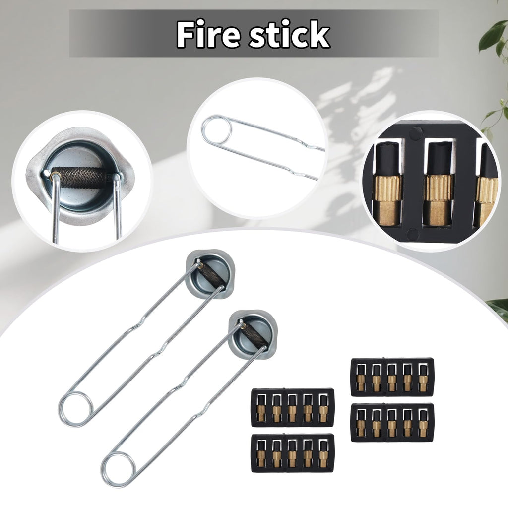 2pcs Torch Striker, Single Flint Spark Lighter with 20 Extra Flint Replacement for Cutting, Brazing & Welding