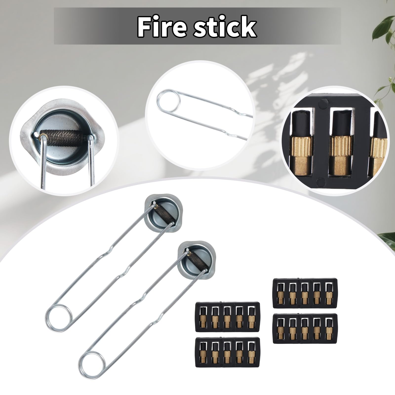 2pcs Torch Striker, Single Flint Spark Lighter with 20 Extra Flint Replacement for Cutting, Brazing & Welding