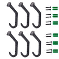 6 Pcs Wall Mounted Railroad Spike Coat Hooks with 12 Screws，Retro Rustic Farmhouse Utility Hanger Hooks for Coat, Scarf, Bag, Towel, Key, Cap, Cup, Hat