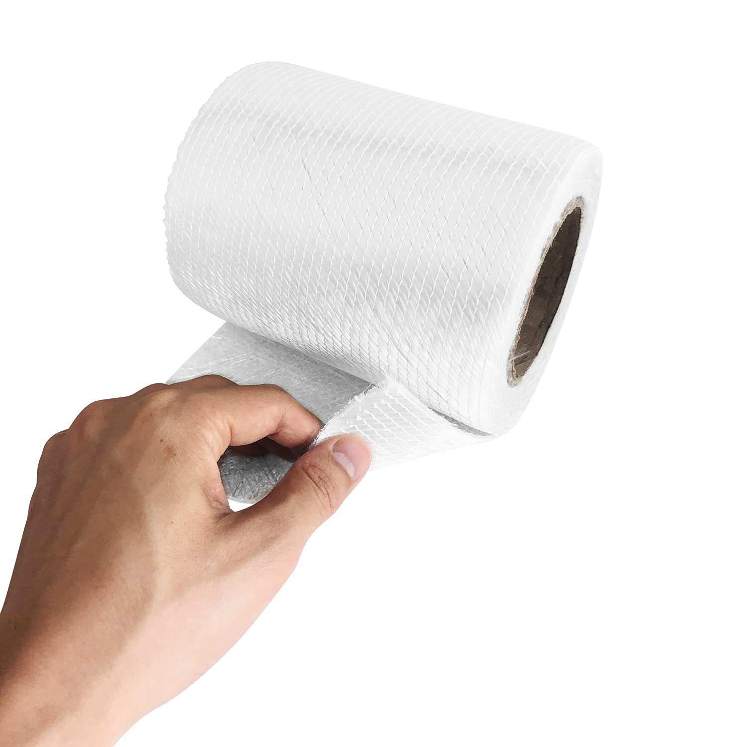SIMPLYHARDWARE 1708 Fiberglass Cloth Roll | 6" Wide by 360" (10 Yards) | Molding Roofing Boat Marine Repair | Resin & Epoxy Compatible | Roll Package (6 inch 1708 Fiberglass)