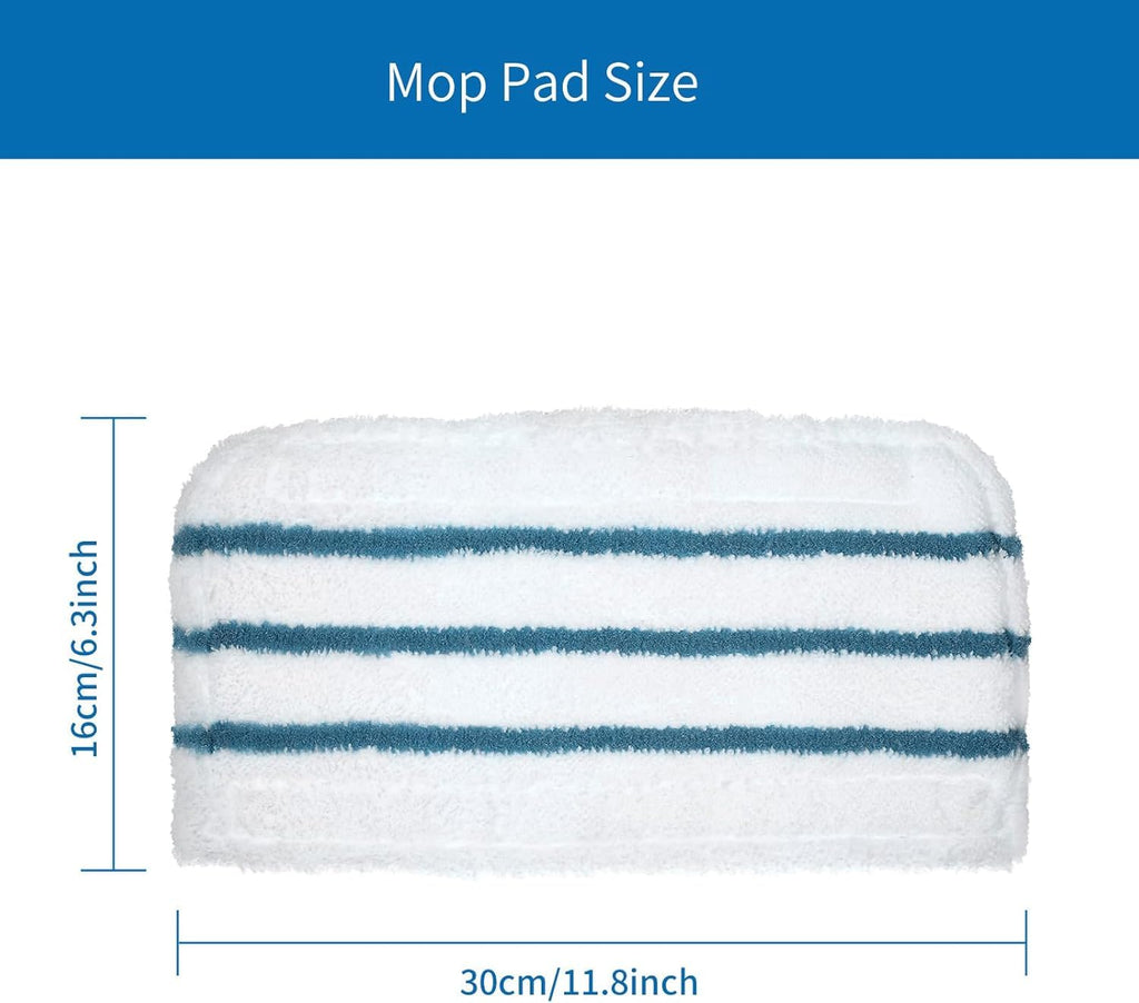 JIMITOP 6 Pack Steam Mop Pads Replacement Compatible with Black+Decker Steam Mop SM1600, SM1610, SM1620, HSM13E1, HSMC1300FX, HSMC1321, HSMC1361SG SMP20 for Floor Cleaning